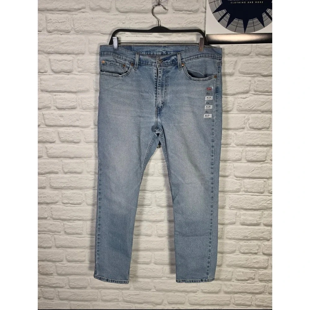 Levis 511 Slim Fit Jeans Mens 36x30 Light Wash Blue Stretch Denim 045111432